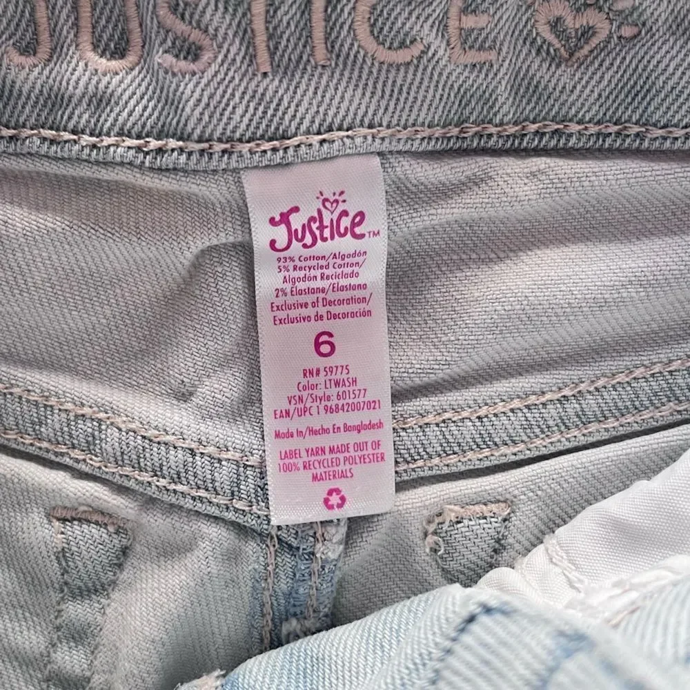Justice distressed jean